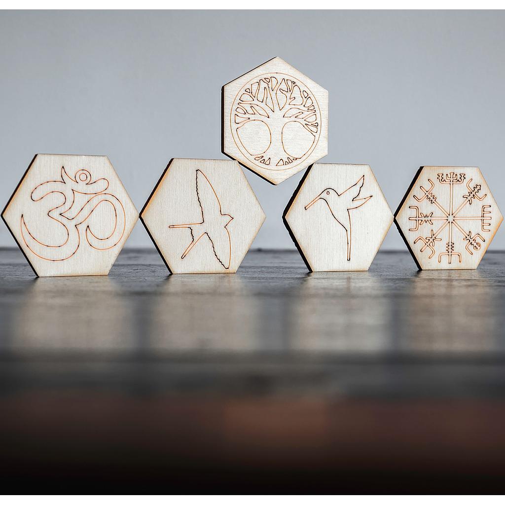 Sous-verre hexagonal