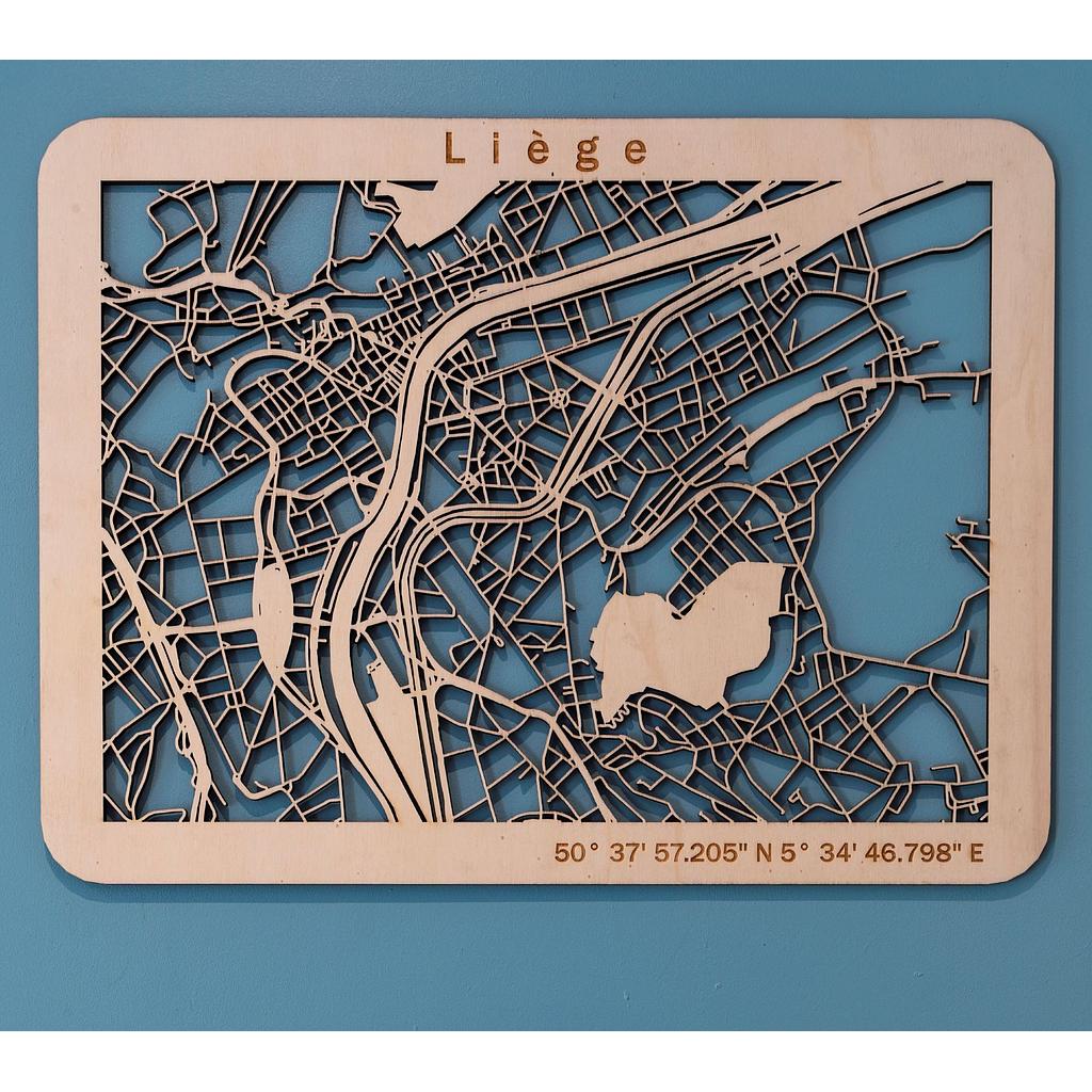 Carte de Liège (modèle d'expo)